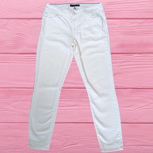 TOMMY HILFIGER Skinny Ankle Crop Jean - White - Size 2 / 28"